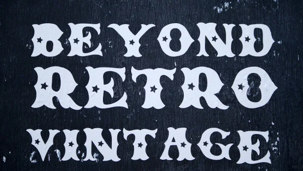 Retro-Vintage-Schriftart für individuelle T-Shirts